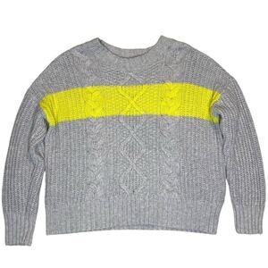 American Eagle Cable Knit Sweater Womens Sm‎ Cozycore Classiccore Casual Grunge
